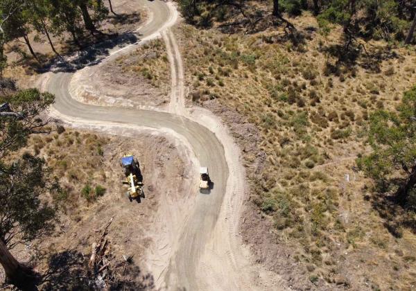 Crushed rock for Barwon Downs driveway by A&K Tucker Excavations Geelong