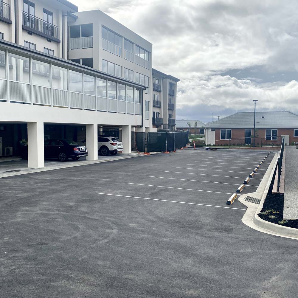 Car park construction in Geelong, Victoria