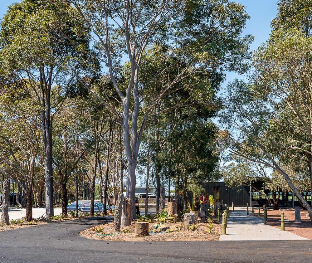 Carkpark construction for Bellarine winery