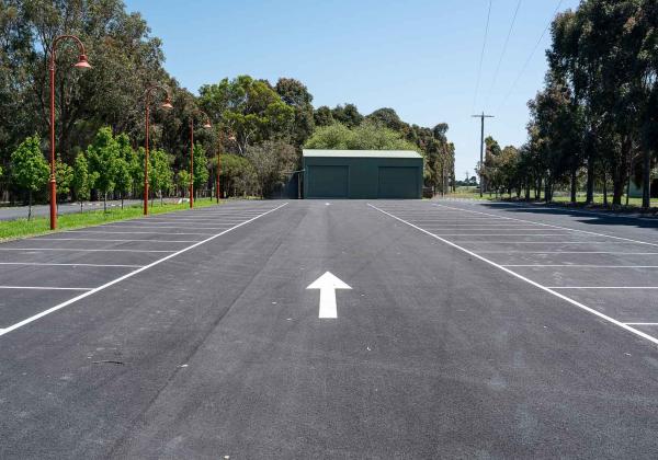 Car park construction for Geelong winery