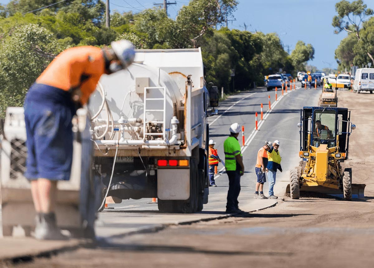 Road construction equipment hire in Geelong